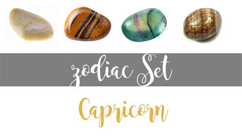 Zodiac Capricorn Gemstone Pocket Stone Set - Crystal Gemstone Shop