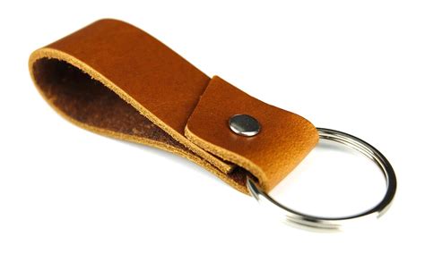 Personalized Leather Keychain Custom Leather Keychain Etsy