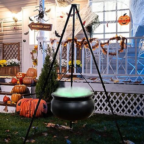 Halloween Cauldron Decorations Outdoor Large Witches Cauldron On