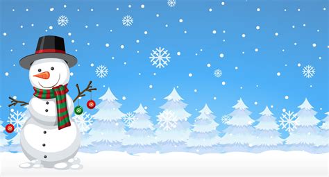 Snowman PowerPoint Background