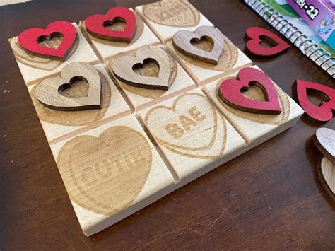 Valentines Tic Tac Toe Etsy