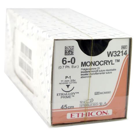 Ethicon Monocryl 60 Suture Shop Sea Lion