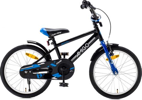 Bol Amigo Bmx Fun Fiets Jongens Zwart Blauw Inch