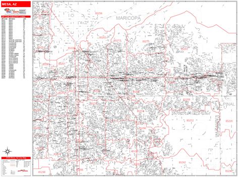 East Mesa Zip Code Map