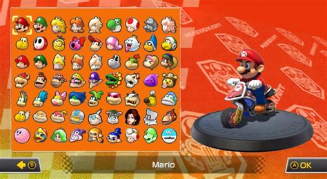 New Mario kart 9 character roster : Mario