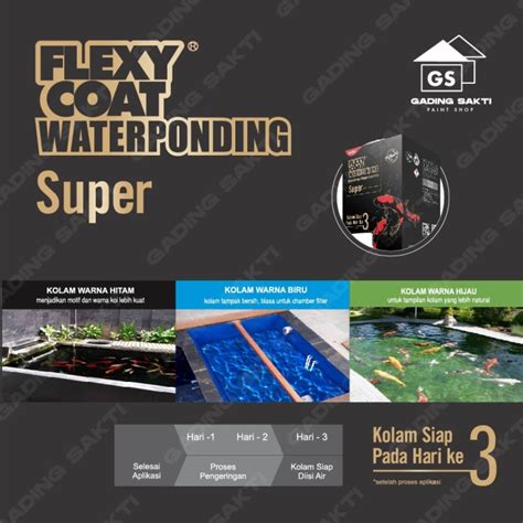 Jual Flexycoat Waterponding Cat Pelapis Kolam Koi Komponen Kg