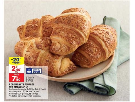 Promo Croissants Fourr S Aux Amandes Chez Aldi Icatalogue Fr