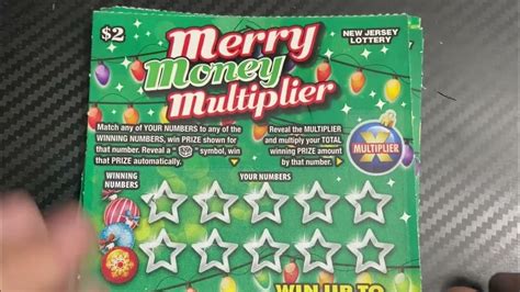 🎄new Merry Money Multiplier Holiday Ticket Battle Nj Lottery Vs Texas And New York🎄 Youtube