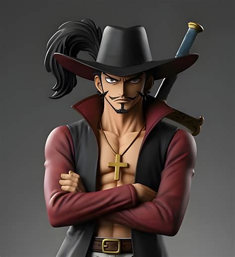 🦅 Dracule Mihawk "Hawk Eyes" - One Piece Statue Bust - 3D Printable STL