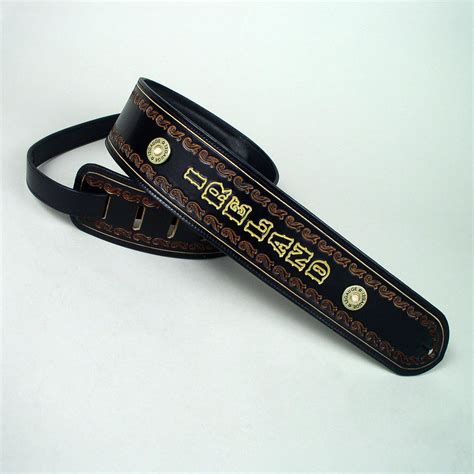 Custom Leather Guitar Strap Classic Series Leathersmith Designs Inc