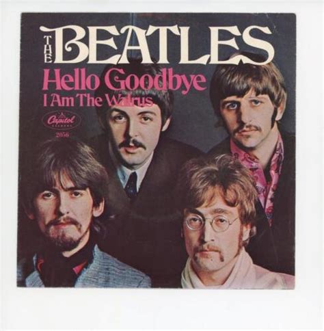 The Beatles Hello Goodbye I Am The Walrus Capitol Record Rpm W