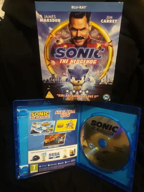 Sonic The Hedgehog Jim Carrey Blu Ray Picclick Uk