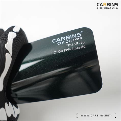 Carbins Color PPF Emerald SP16 зеленая цветная полиуретановая защитная ...
