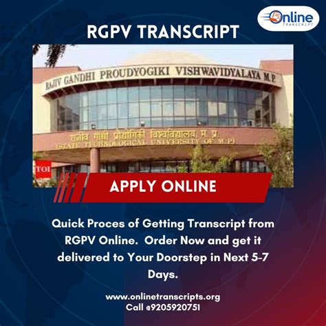 What Is The Process Of Sending Degree Transcript To WES From The RGPV