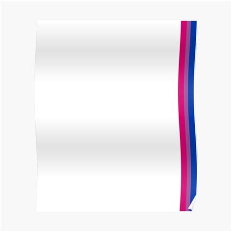 Gay Pride Lgbt Subtle Bisexual Bi Rainbow Stripe Poster For Sale By