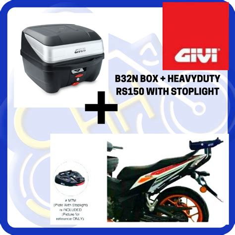 ORIGINAL GIVI BOX B32N ACCESSORIES MONOLOCK TOP CASE BOLD 100 GIVI