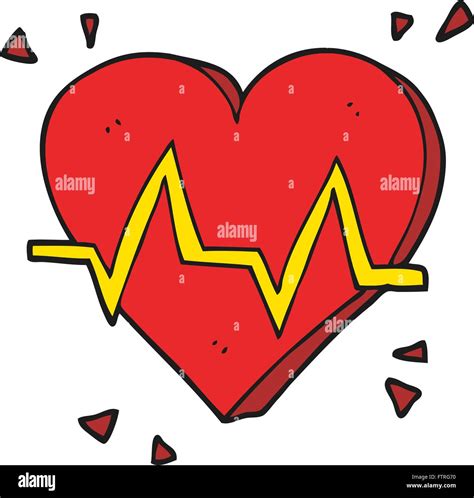 Freehand Drawn Cartoon Heart Rate Stock Vector Image And Art Alamy