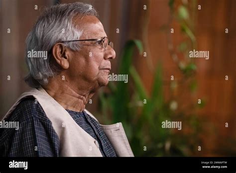 February Dhaka Bangladesh Dr Muhammad Yunus Poses For