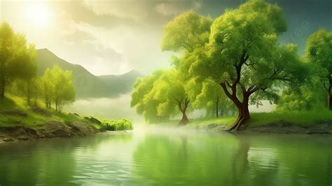 Beautiful Spring Forest Background Illustration, Nature, 56% OFF