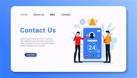 Premium Psd Contact Us Page Ui Design Template