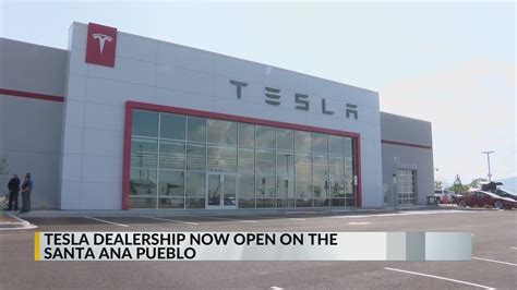 Tesla dealership now open on the Santa Ana Pueblo - YouTube