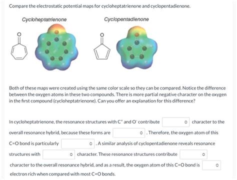 Solved Compare The Electrostatic Potential Maps For Chegg