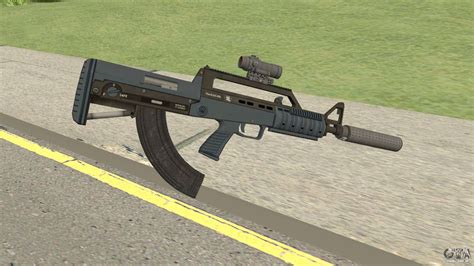 Bullpup Rifle Two Upgrades V10 Old Gen Gta V Para Gta San Andreas