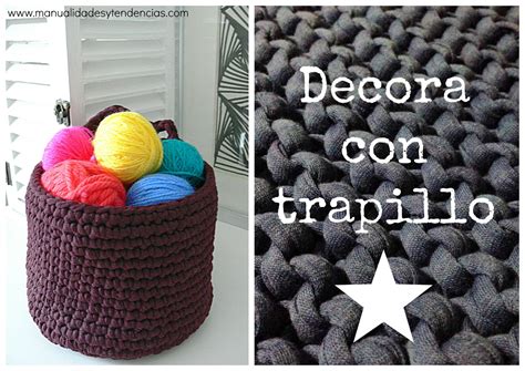 Manualidades Y Tendencias Crochet Cesta De Trapillo Con Patr N Gratis