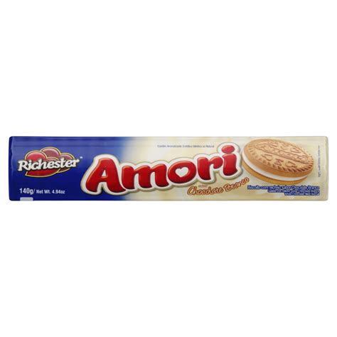 BISCOITO RECHEIO CHOCOLATE BRANCO RICHESTER AMORI PACOTE 140G - GTIN ...