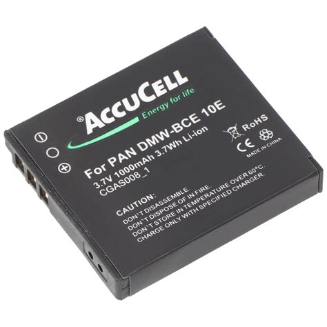 Accucell Akku Passend F R Panasonic Cga S Dmw Bce Dmw Bce