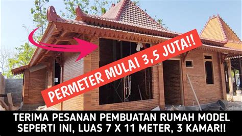 REVIEW BANGUN RUMAH LIMASAN MODERN DINDING BATA EXPOSE YouTube