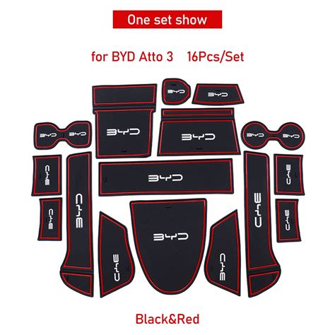 Car Gate Slot Cup Mat For Byd Atto Yuan Plus Atto Anti