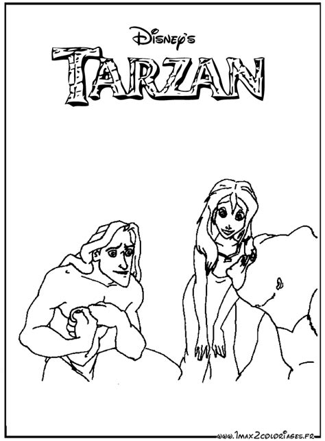 Coloriages Du Film D Animation De Walt Disney Tarzan Dessin Tarzan