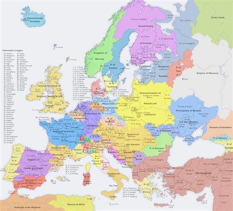 Map of Europe, 1700 [ACW] by djinn327 on DeviantArt