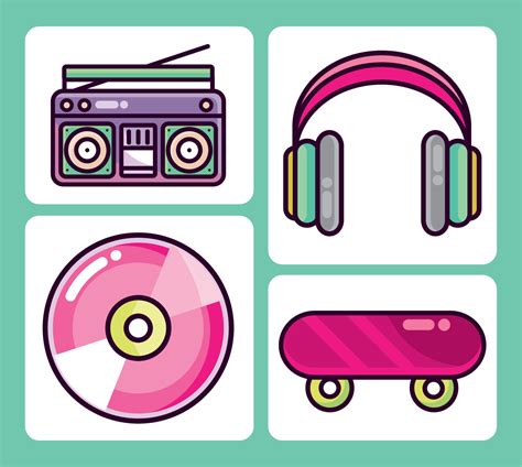 90s Modern Style Icons Collection 11484627 Vector Art At Vecteezy