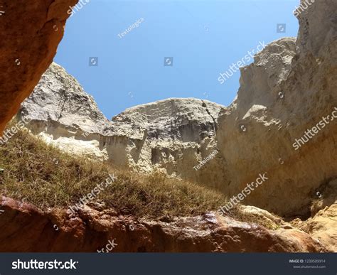 Cliff Brazil Morro Branco Beach Beberibe Stock Photo