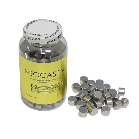 1kg Neocast V Dental Lab Nickel Chromium Base Ceramic Alloy Cadmium