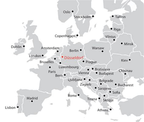 Dusseldorf Map - Germany