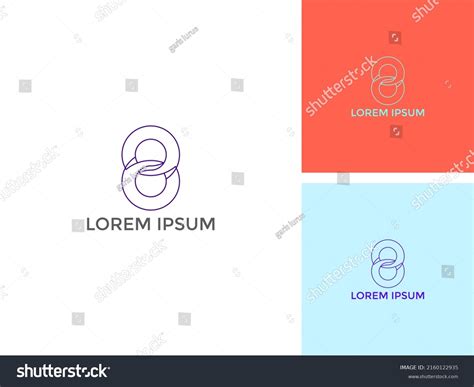 Illustration Eight 8 Logo Design Vector Stock Vector (Royalty Free ...