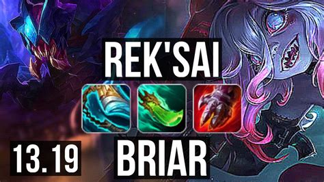 REK SAI Vs BRIAR JNG 17 2 11 69 Winrate Legendary EUW Master