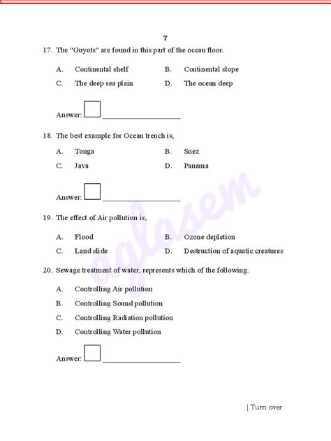 Karnataka 8th Social Science Model Question Paper 2023 Pdf Download