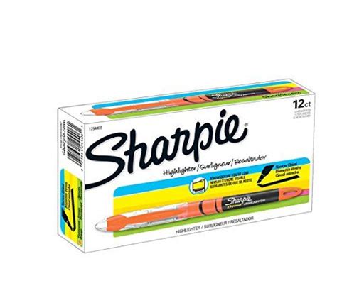 Sharpie Highlighters Chisel Tip Fluorescent Orange Box