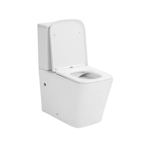 Ortonbath Square Bowl Fully Back To Wall Two Piece Toilet Wc Toilet