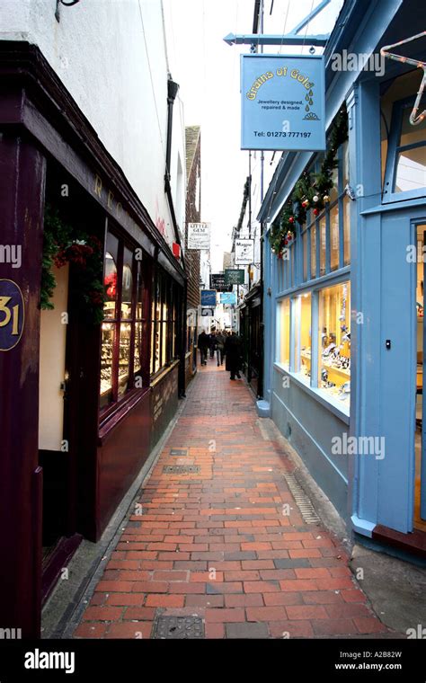 The Lanes Shopping Area Brighton England Uk Stock Photo Alamy