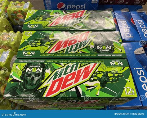 Grocery Store MTN Dew Limited Edition Call of Duty Game Editorial Stock Image - Image of duty ...