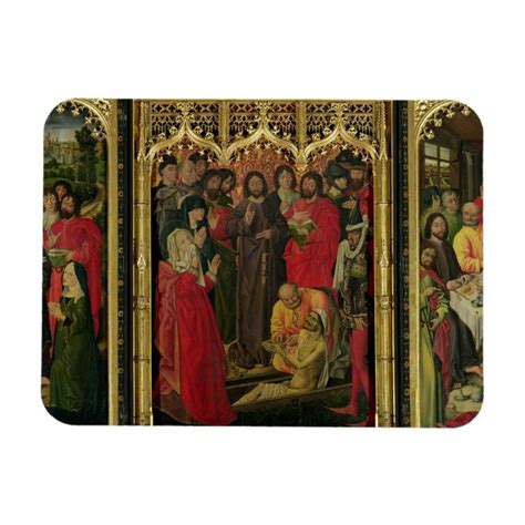 Resurrection Of Lazarus Triptych The Raising Of L Magnet Zazzle