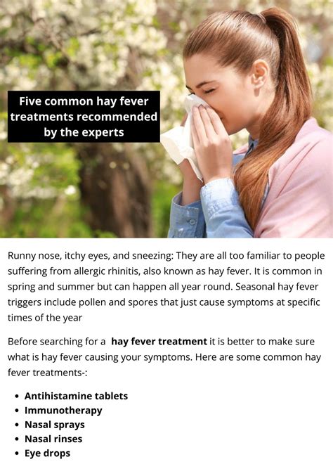 Ppt Five Common Hay Fever Treatments Recommended By The Experts Powerpoint Presentation Id