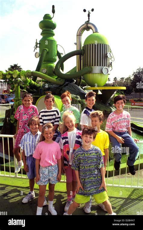 Florida, Orlando. Universal Studios. Children At Slime Machine Stock ...