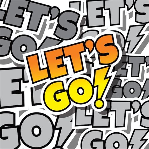 Premium Vector Cartoon Comic Text Lets Go