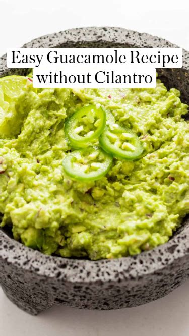 Guacamole Recipe Without Cilantro Artofit